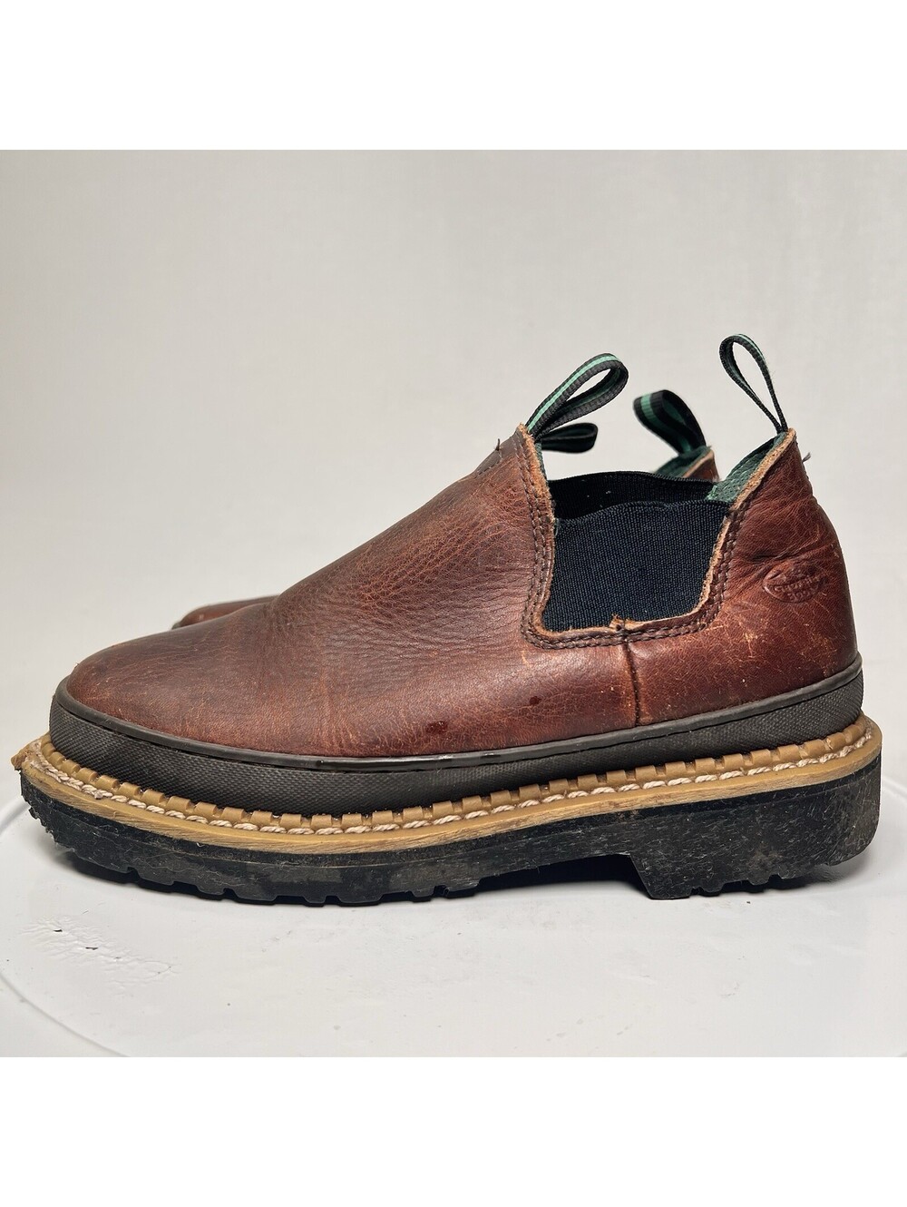 Georgia Giant Women’s Romeo Brown Leather Slip On Work Boots GR362 Size 8 M